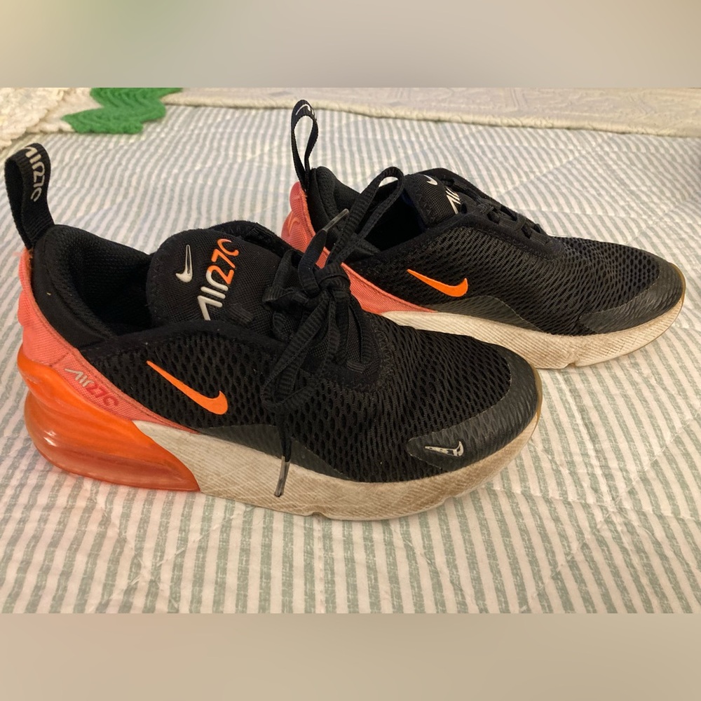 Nike Air Max 270 "Black/Bright Crimson/Phantom/Total Orange" Infant Boys' 1 Yr